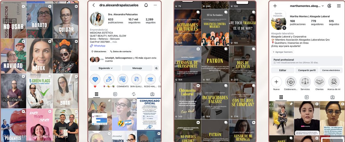 Creación de contenido para redes sociales de distintas marcas